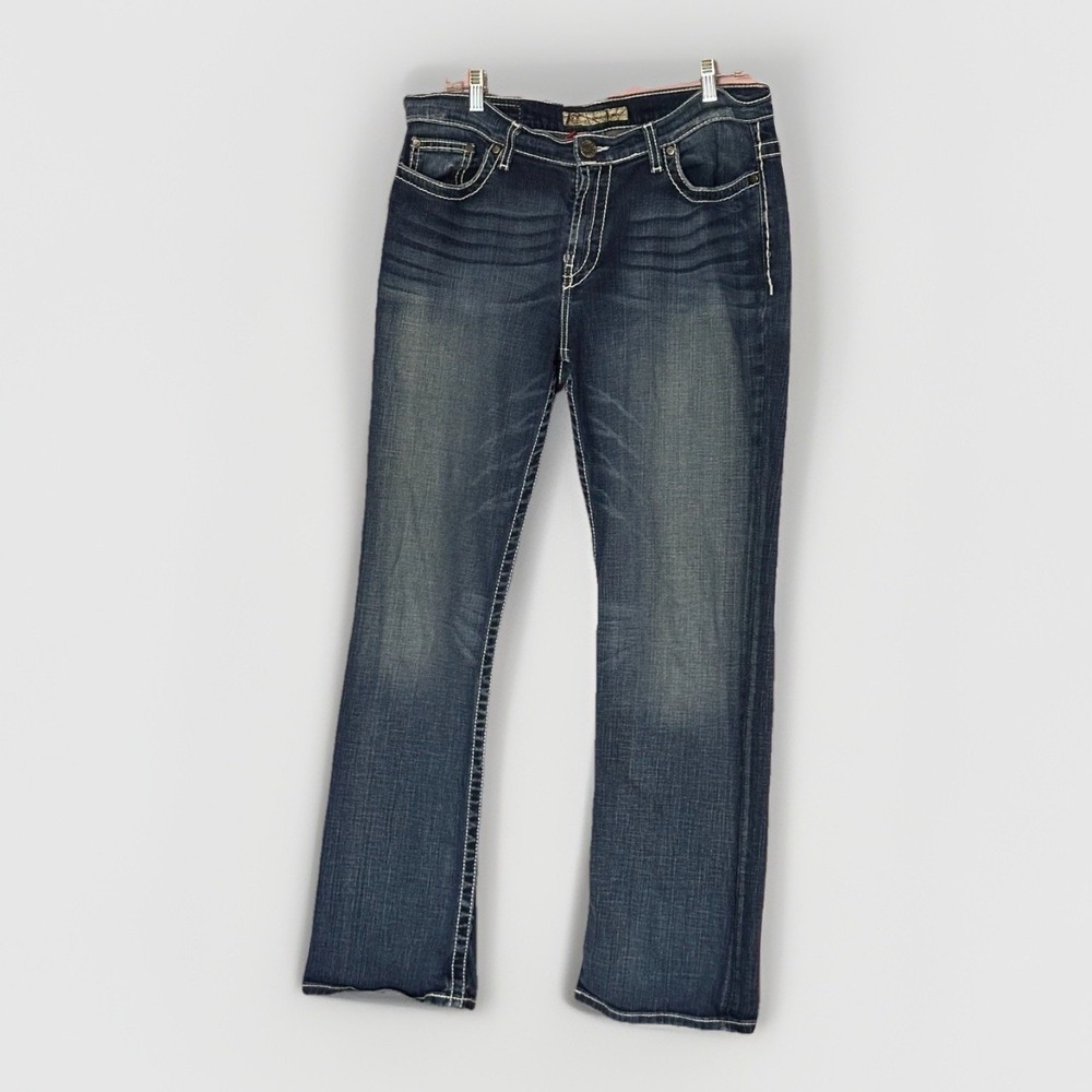 BKE Drew Bootcut Jeans Womens 31x31 Medium Wash Stretch Y2K Western‎ Denim